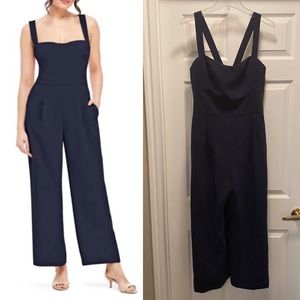 EUC Gal Meets Glam Navy Jumpsuit